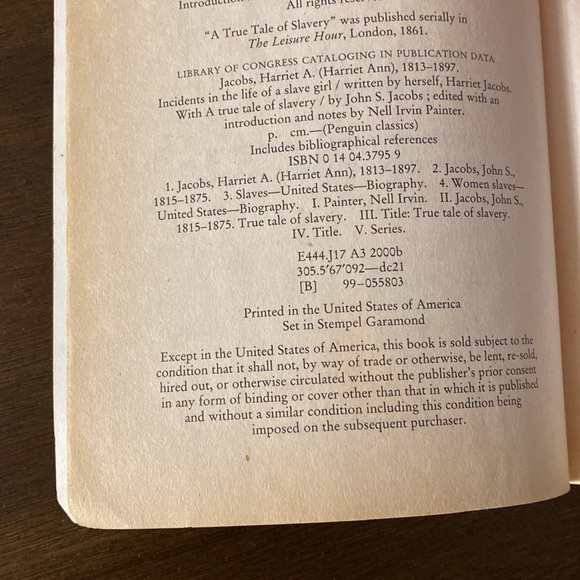 Incidents in the Life of a Slave Girl Written by Herself By Harriet Jacobs - Picture 4 of 11
